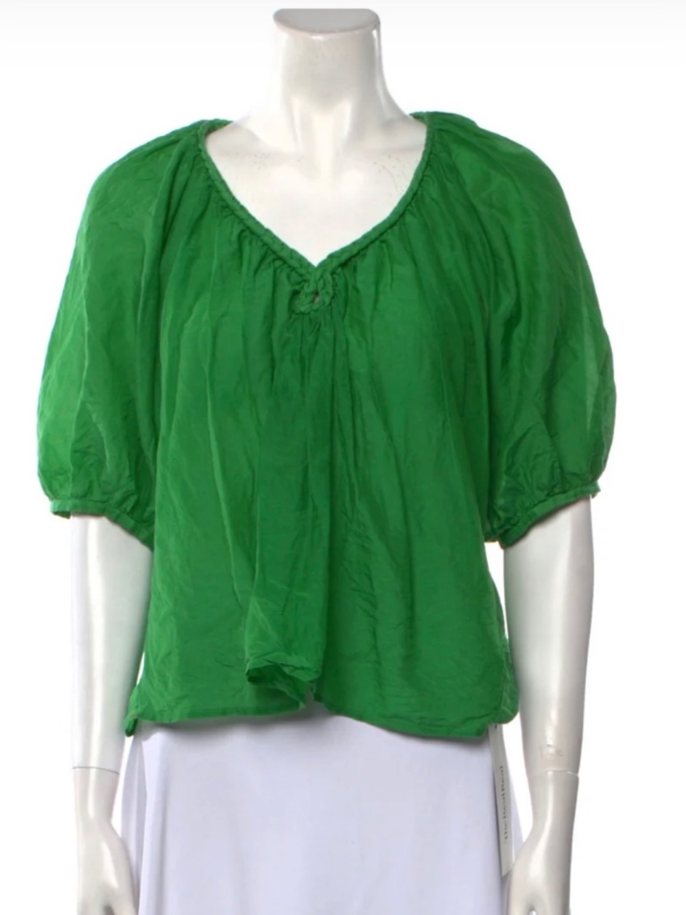 Xirena V-Neck Short Sleeve Crop Top